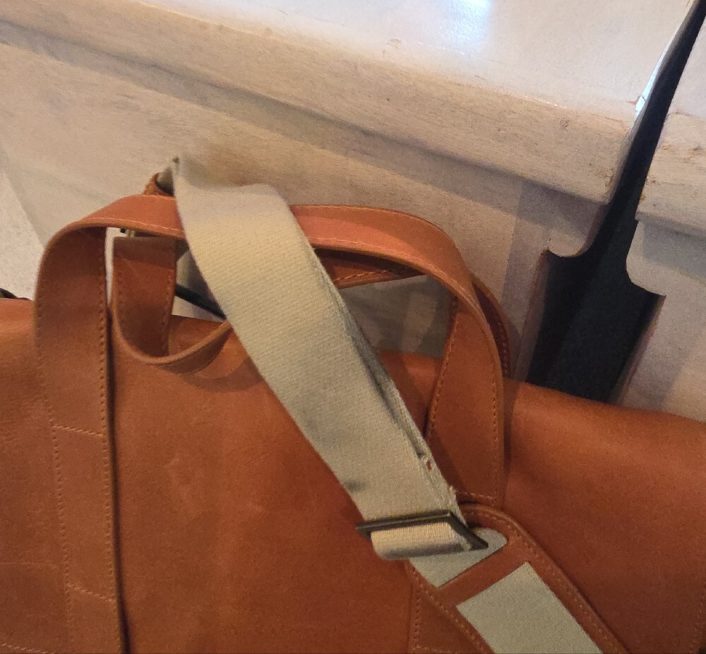 Dooney & Bourke Chestnut Brown Leather Work Tote - Picture 12 of 13